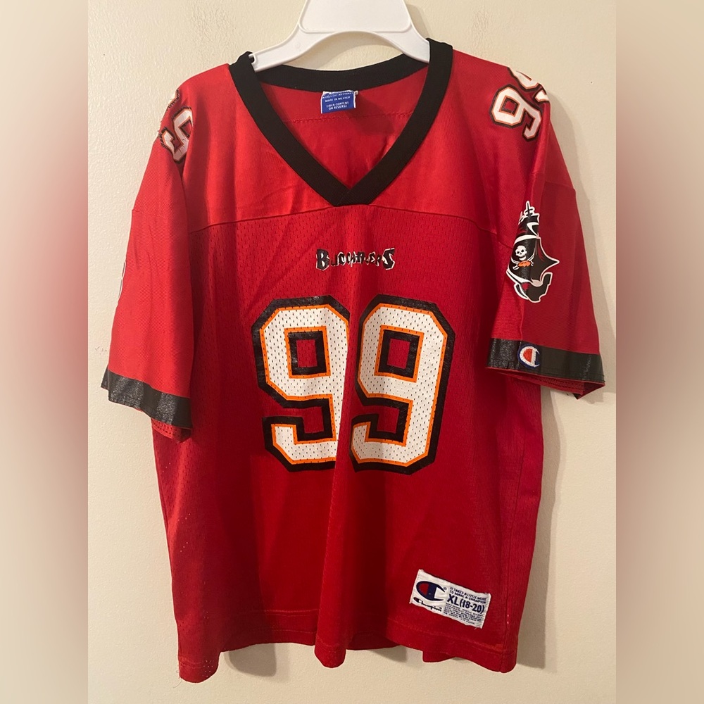 VTG Champion Warren Sapp‎ #99 Tampa Bay Bucs Jersey Youth XL (18-20)